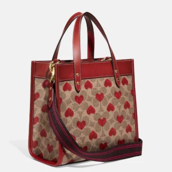 Coach Handbags - Coach Mini tote hearts print from 2022 Valentine’s collection